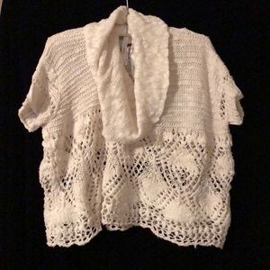 Free People Cream Loose Fit Layering Sweater Med.